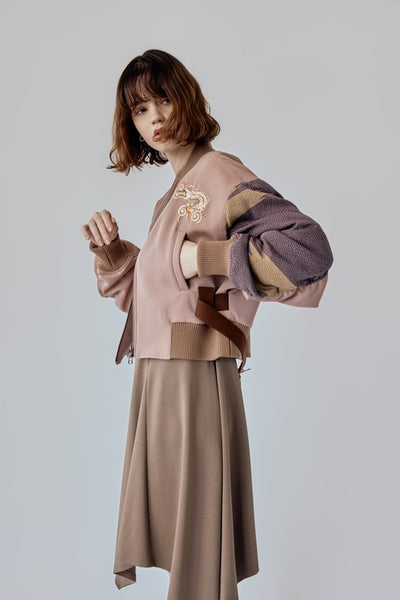 MA1風ブルゾン・ドラゴン刺繍