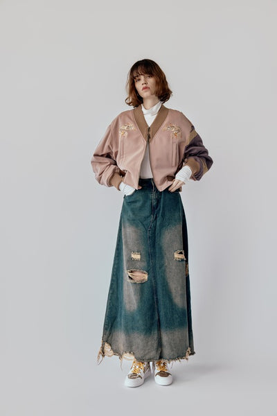 MA1風ブルゾン・ドラゴン刺繍