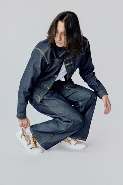 ローカットスニーカー オークルシューレース