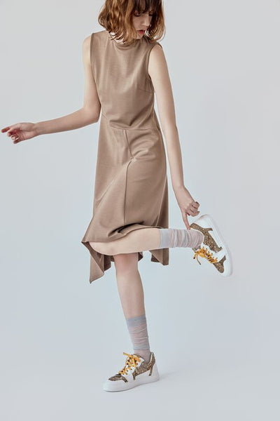 ローカットスニーカー オークルシューレース